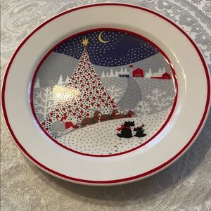 Noritake 'Twas The Night Before Christmas' (pattern 8100) salad plate in EUC!